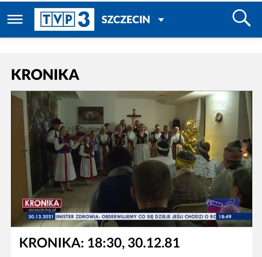 Kronika Szczecin w naszym Domu 30.12.21r